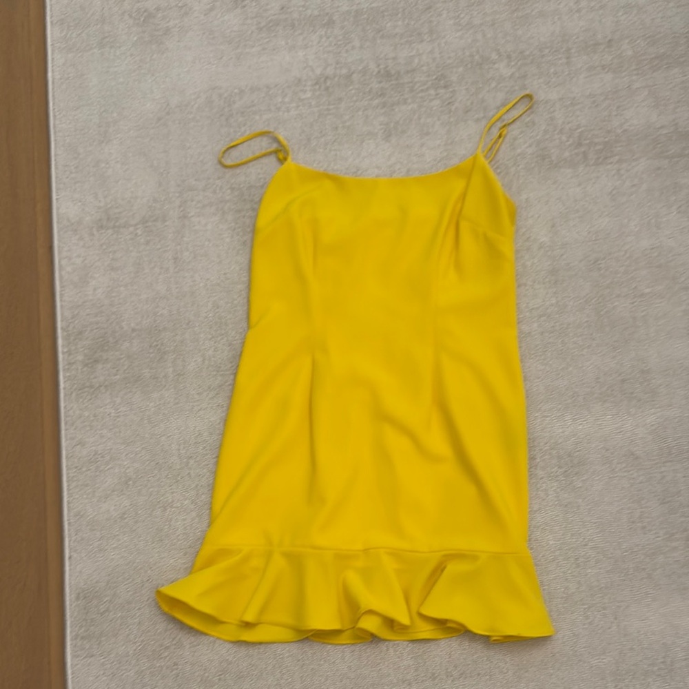 Lovers and Friends Yellow Spaghetti Strap Dress size medium